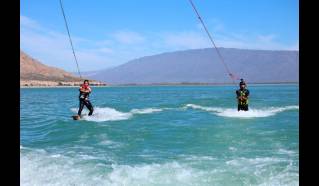 Wakeboarding, water skiing, wakesurfing and water sledding